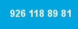 926 118 89 81 926 118 89 81